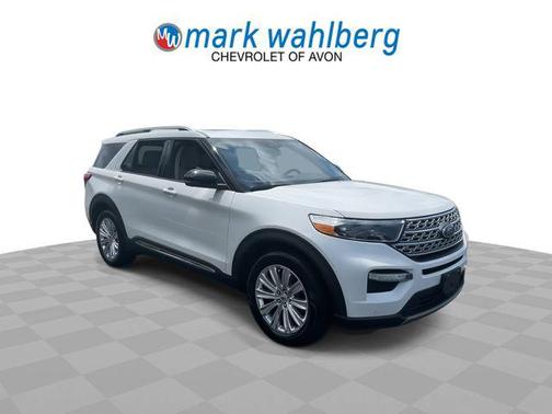 Star White Metallic Tri-Coat 2021 Ford Explorer Limited