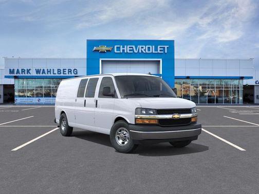 Summit White 2025 Chevrolet Express 3500 RWD 3500 Extended Wheelbase WT