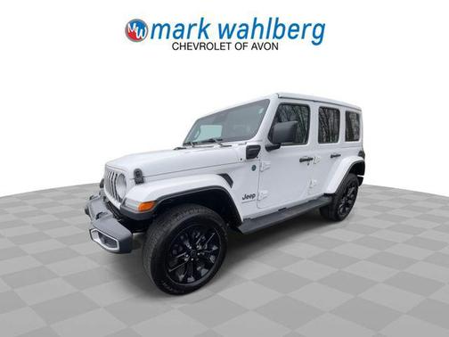 Bright White Clearcoat 2025 Jeep Wrangler 4xe Sahara