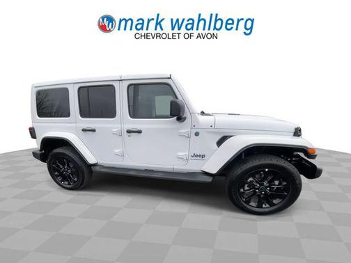 Bright White Clearcoat 2025 Jeep Wrangler 4xe Sahara