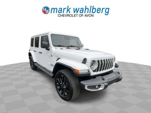 Bright White Clearcoat 2025 Jeep Wrangler 4xe Sahara