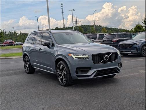 Gray 2021 Volvo XC90 Recharge Plug-In Hybrid T8 R-Design 7 Passenger