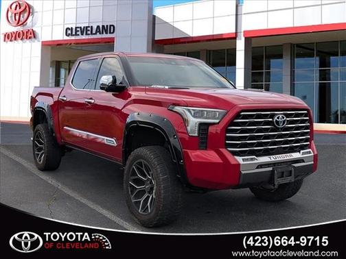 Supersonic Red 2023 Toyota Tundra Hybrid Capstone