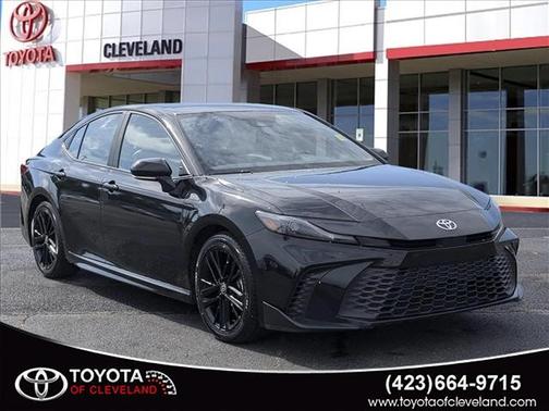 Midnight Black Metallic 2025 Toyota Camry SE