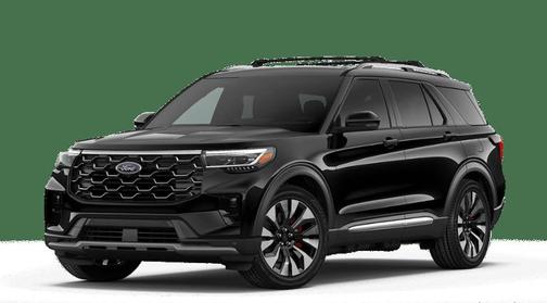 Agate Black Metallic 2026 Ford Explorer Platinum