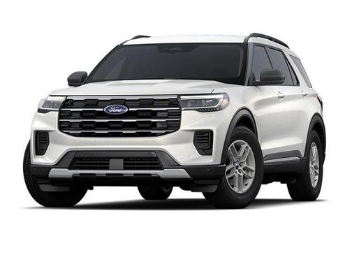 Star White Metallic Tri-Coat 2026 Ford Explorer Active