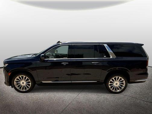Dark Moon Blue Metallic 2021 Cadillac Escalade ESV Premium Luxury
