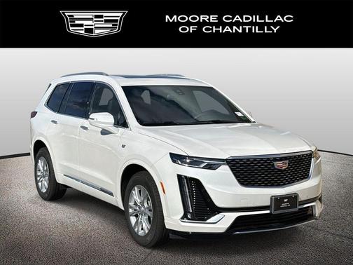 Crystal White Tricoat 2025 Cadillac XT6 Luxury FWD