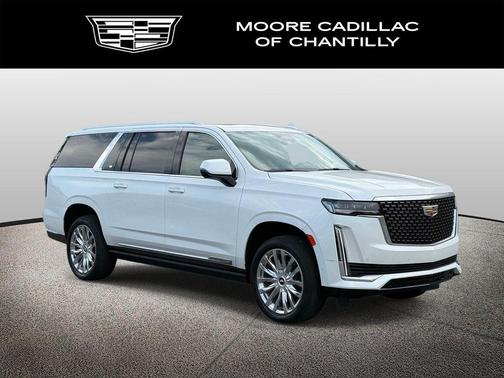 Crystal White Tricoat 2023 Cadillac Escalade ESV Premium Luxury