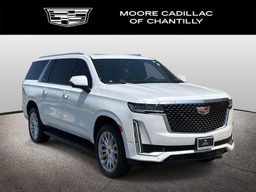 Crystal White Tricoat 2024 Cadillac Escalade ESV Premium Luxury