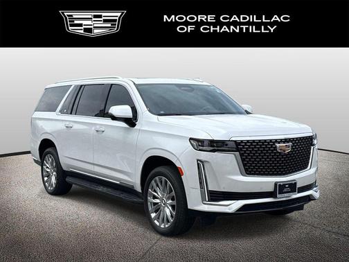 Crystal White Tricoat 2024 Cadillac Escalade ESV Premium Luxury
