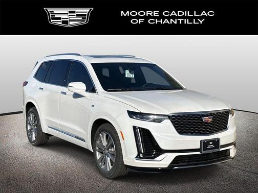 Crystal White Tricoat 2025 Cadillac XT6 Premium Luxury AWD