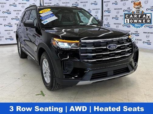 AGATE BLACK METALLIC 2025 Ford Explorer ACTIVE