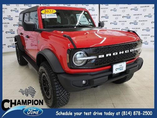 RACE RED 2022 Ford Bronco WILDTRAK