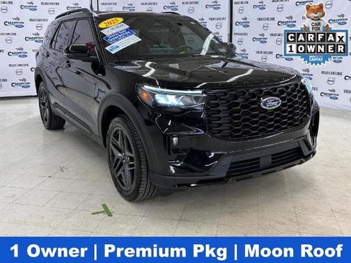 AGATE BLACK METALLIC 2025 Ford Explorer ST-LINE