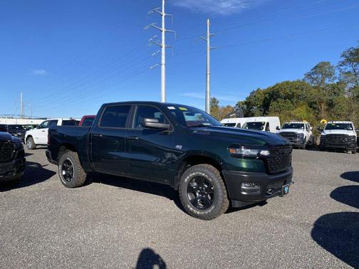 Serrano Green Metallic 2026 RAM 1500 Warlock Crew Cab 4x4 5'7' Box