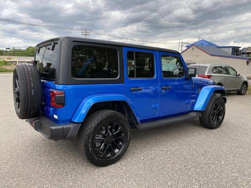 Hydro Blue Pearlcoat 2021 Jeep Wrangler Unlimited 4xe Sahara