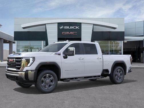 Glacier White Tricoat 2026 GMC Sierra 2500 SLT