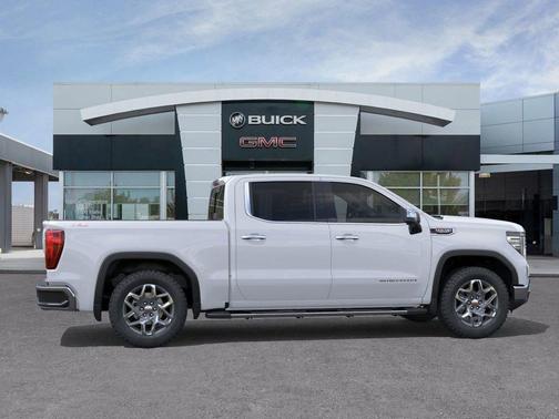 Glacier White Tricoat 2026 GMC Sierra 1500 SLT