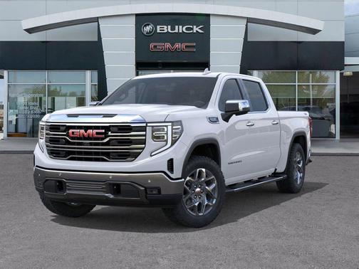 Glacier White Tricoat 2026 GMC Sierra 1500 SLT