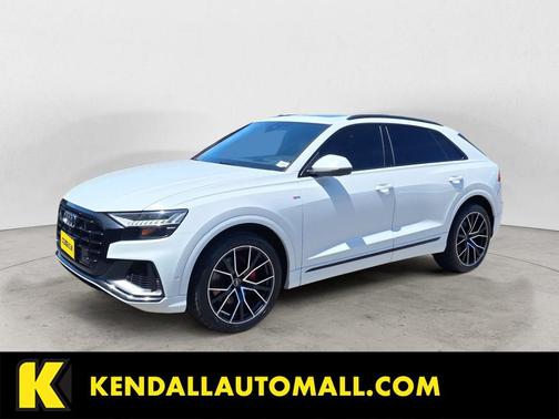 White 2021 Audi Q8 55 Prestige