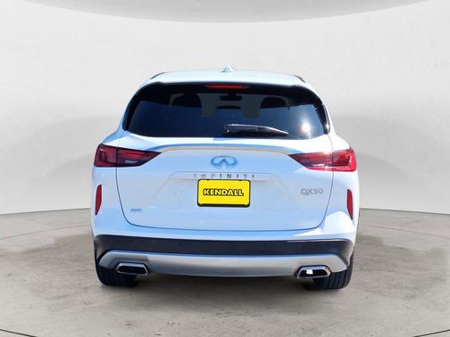 Lunar White 2023 INFINITI QX50 PURE AWD