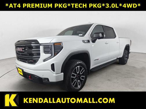 Summit White 2025 GMC Sierra 1500 AT4