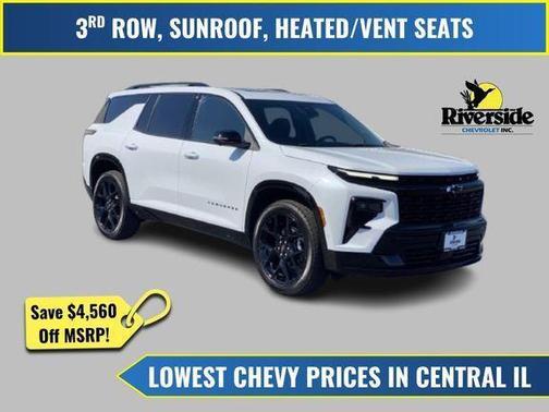 Polar White Tricoat 2026 Chevrolet Traverse RS