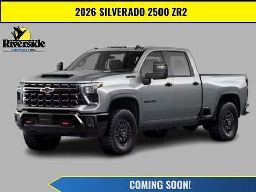 Gray 2026 Chevrolet Silverado 2500 Crew Cab, Standard Bed, XR2, 4WD
