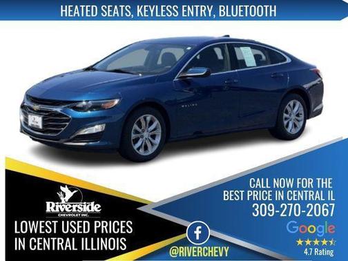 Pacific Blue Metallic 2019 Chevrolet Malibu LT