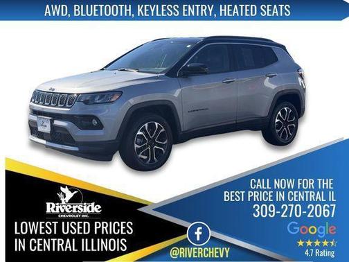 Billet Silver Metallic Clearcoat 2023 Jeep Compass Limited
