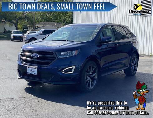 Kona Blue Metallic 2016 Ford Edge Sport