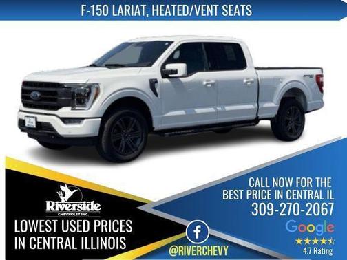 Star White Metallic Tri-Coat 2023 Ford F-150 Lariat