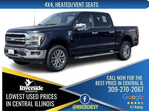 Antimatter Blue Metallic 2025 Ford F-150 Lariat