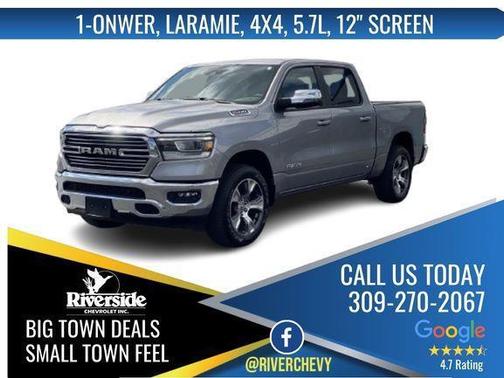 Billet Silver Metallic Clearcoat 2024 RAM 1500 Laramie