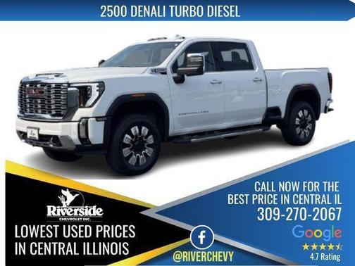 Summit White 2025 GMC Sierra 2500 Denali