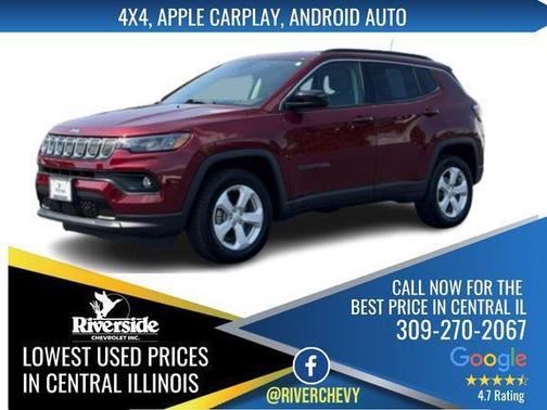 Velvet Red Pearlcoat 2022 Jeep Compass Latitude