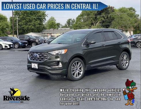Forged Green Metallic 2022 Ford Edge Titanium
