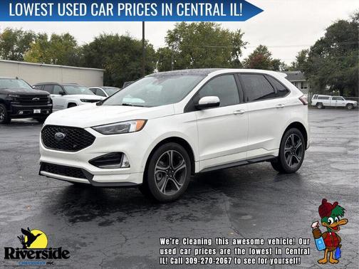 Star White Metallic Tri-Coat 2021 Ford Edge ST