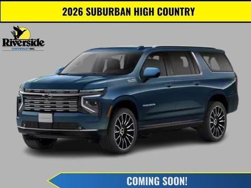 Lakeshore Blue Metallic 2026 Chevrolet Suburban High Country, 4WD
