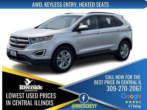 Ingot Silver Metallic 2018 Ford Edge SEL