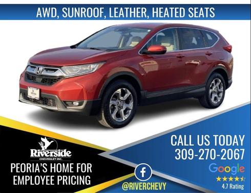 RED 2019 Honda CR-V EX-L