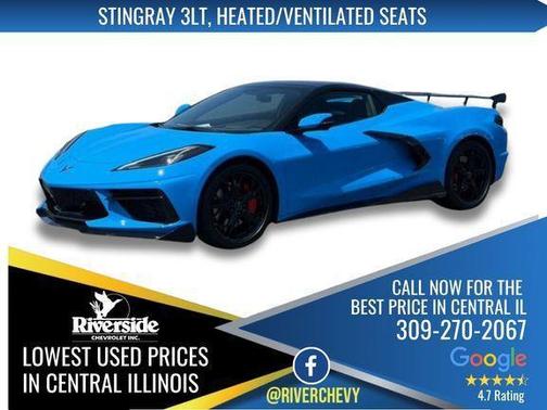 Rapid Blue 2022 Chevrolet Corvette Stingray w/3LT