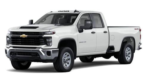 Summit White 2026 Chevrolet Silverado 2500 Double Cab, Long Bed, WT, 4WD