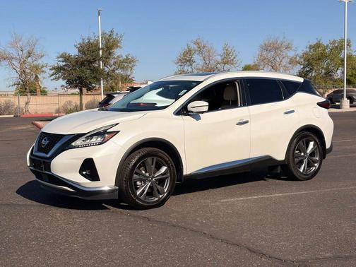 Pearl White 2021 Nissan Murano Platinum