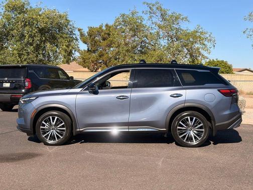 Moonbow Blue/Black Obsidian 2024 INFINITI QX60 AUTOGRAPH