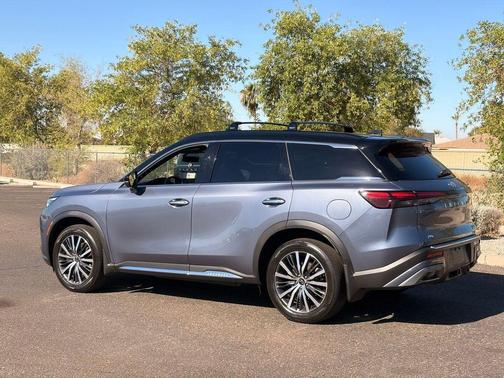 Moonbow Blue/Black Obsidian 2024 INFINITI QX60 AUTOGRAPH