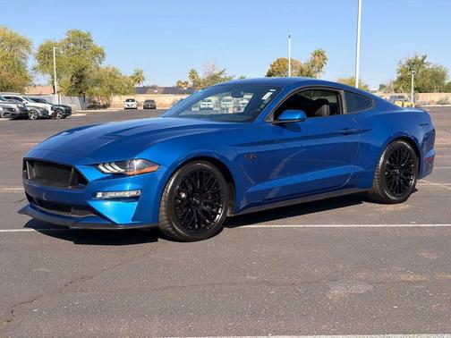 Blue 2018 Ford Mustang GT