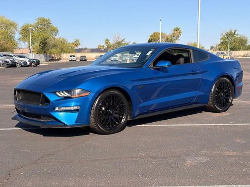 Blue 2018 Ford Mustang GT