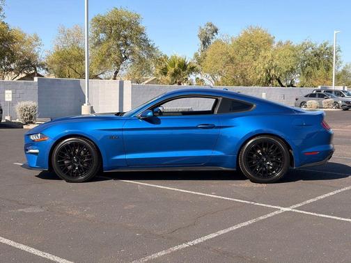 Blue 2018 Ford Mustang GT